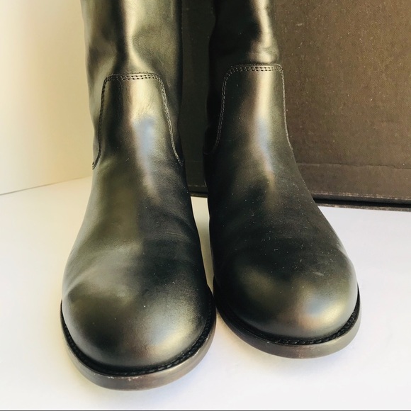 Frye Melissa Button 2 Riding boots Black Sz 9B EUC - Picture 3 of 11